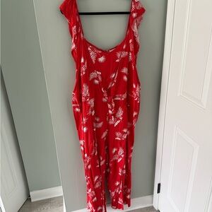 St. John's Bay Palm-Print Jumpsuit